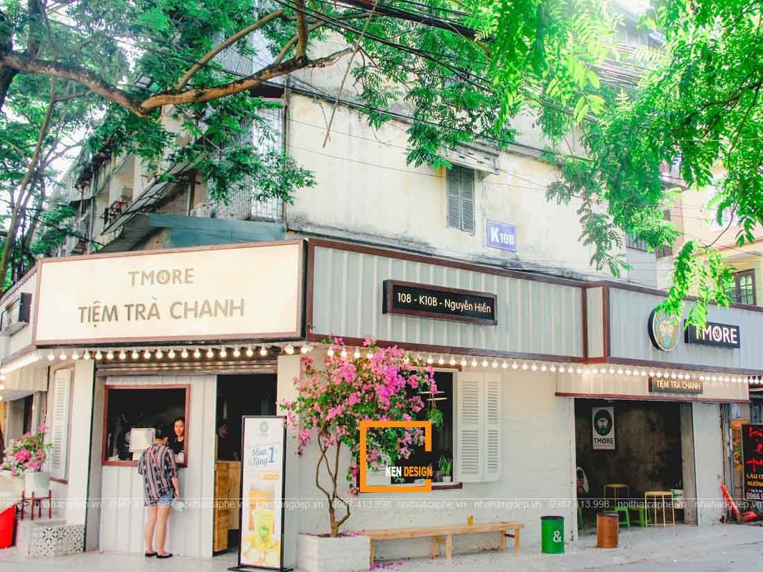 thiết kế chuỗi tiệm trà chanh